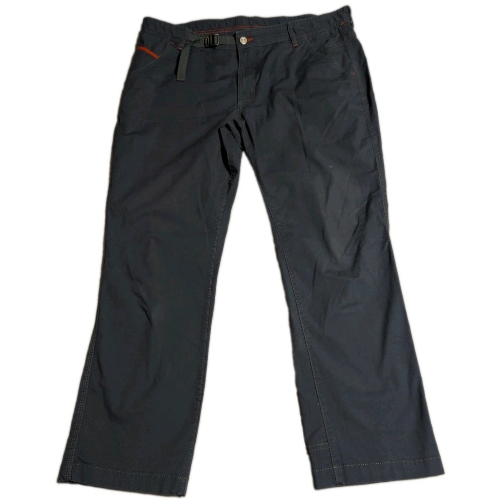 L.L.Bean Traverse Crag Pants Mens 40x29 Blue Hiking Climbing Outdoor Belted